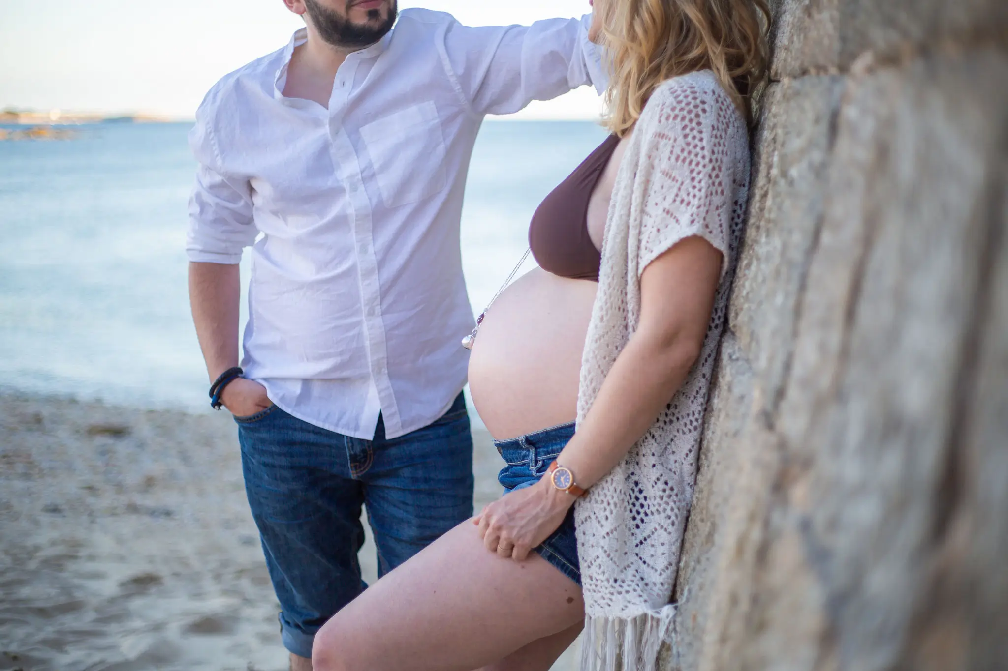 Séance photo grossesse à la plage