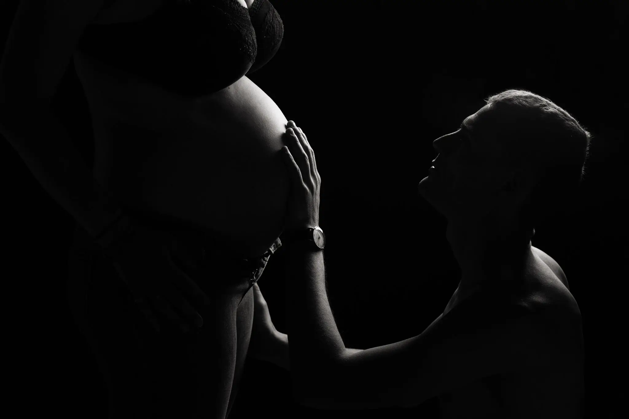 Photo de femme enceinte et futur papa