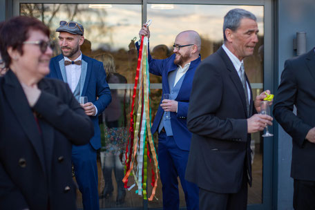 le lancer de bouquet, version hommes