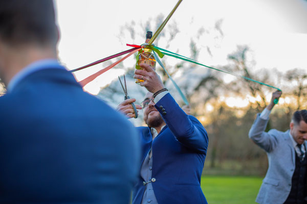 le lancer de bouquet, version hommes