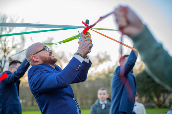le lancer de bouquet, version hommes