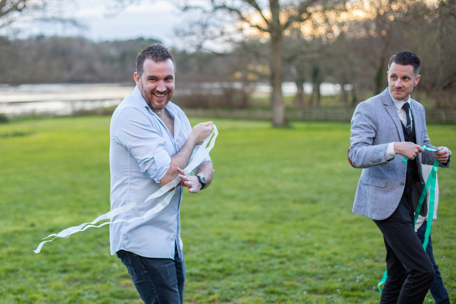 le lancer de bouquet, version hommes
